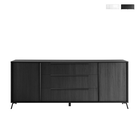 Modern sideboard 205cm 3 drawers 2 doors living room living Solut Promotion