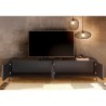 Mobile support TV 4 doors modern style living room 205x48x40cm Halton Measures