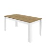 Table 180x90cm glossy white oak kitchen dining room Bellerose Offers