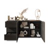 Modern living room sideboard cabinet with 3 drawers and 2 doors 181x44x86cm Maurice Model