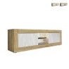 Modern white wooden TV cabinet with 2 doors 180cm Nolux WB Basic Promotion
