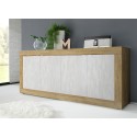 Credenza madia living room buffet 207cm in wood 4 doors white Altea WB Measures