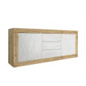 Modern white wooden sideboard with 3 drawers and 2 doors Tribus WB Basic Bulk Discounts