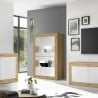 Modern living room display case with 4 white wooden doors 102x43cm Tina WB Basic Model
