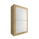 White 4-door credenza high storage cabinet Novia WB Basic Bulk Discounts