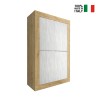 White 4-door credenza high storage cabinet Novia WB Basic Discounts