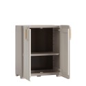 Outdoor locker 80x45x98h adjustable shelf Groove Basso Keter Offers