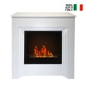Bellini Freestanding Bioethanol Fireplace 96x35x96h Modern Design Mantel Characteristics