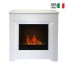 Bellini Freestanding Bioethanol Fireplace 96x35x96h Modern Design Mantel Characteristics