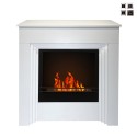 Bellini Freestanding Bioethanol Fireplace 96x35x96h Modern Design Mantel On Sale