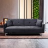 Modern 3-seater sofa bed clic clac design in Villolus velvet fabric Cost