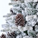 Artificial Christmas tree decorated and snow-covered 240cm with cones Uppsala. Offers