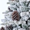 Artificial Christmas tree 210cm tall with fake snow and pine cones Bildsberg Offers
