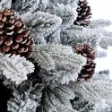 Artificial Christmas tree decorated and snow-covered 240cm with cones Uppsala. Sale