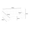 Modern Design 2-Seater Microfiber Sofa Bed Centenario 