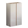 Shoe cabinet wardrobe entrance 2 doors 70x35x111cm glossy white wood Indy Offers
