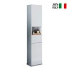 Tilda White Rotating Bathroom Cabinet with Mirror Door and Drawer On Sale