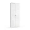 2-door glossy white multi-purpose bathroom cabinet 70x35x188cm Jude. Offers