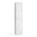 Mobile column wardrobe with 1 door and glossy white Telma storage Promotion