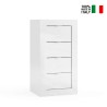 Cherie 4-Drawer Chest 42x35x78cm Bedroom or Bathroom Unit On Sale