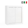 Willy Glossy White Bathroom Cabinet with 2 Doors, 70x35x78cm On Sale