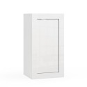 Bathroom space-saving cabinet 1 door 42x35x78cm glossy white Sammy. Offers