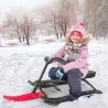 Sporty snow sled with handlebars, brakes, and pedals Dasher On Sale