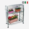Greenhouse 2 shelves with balcony terrace wheels 84x43xh100cm Spring 100 On Sale