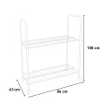 Greenhouse 2 shelves with balcony terrace wheels 84x43xh100cm Spring 100 Offers