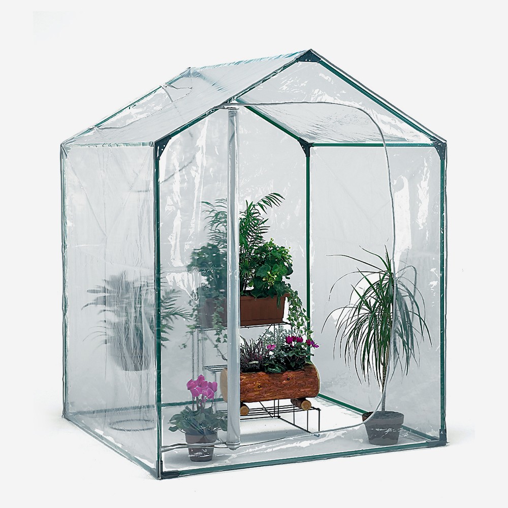 Garden Greenhouse for Balcony Plants and Flowers 153x153xh210cm PVC Mimosa M1