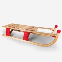 Rudy Children's Wooden Folding Snow Sled for 2 Seats 