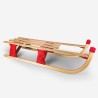 Rudy Children's Wooden Folding Snow Sled for 2 Seats 