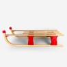 Rudy Children's Wooden Folding Snow Sled for 2 Seats 