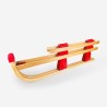 Rudy Children's Wooden Folding Snow Sled for 2 Seats 