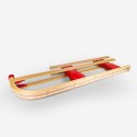 Rudy Children's Wooden Folding Snow Sled for 2 Seats 