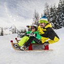 Rudy Children's Wooden Folding Snow Sled for 2 Seats Sale