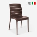 External garden stackable chair for bar restaurant Carmen Grand Soleil Characteristics