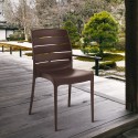 External garden stackable chair for bar restaurant Carmen Grand Soleil Catalog