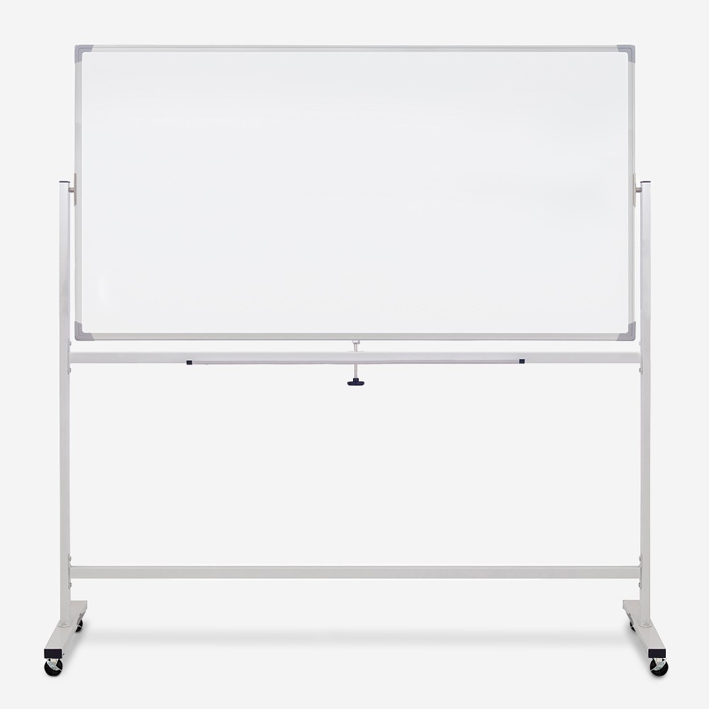 Albert XL Double-Sided Magnetic Whiteboard with Wheels 180x90cm