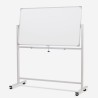 Magnetic whiteboard 180x90cm with double-sided rotating wheels Albert XL. Offers