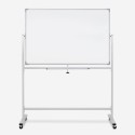 Biface Magnetic Chalkboard 120x90cm with White Wheels Albert L Promotion