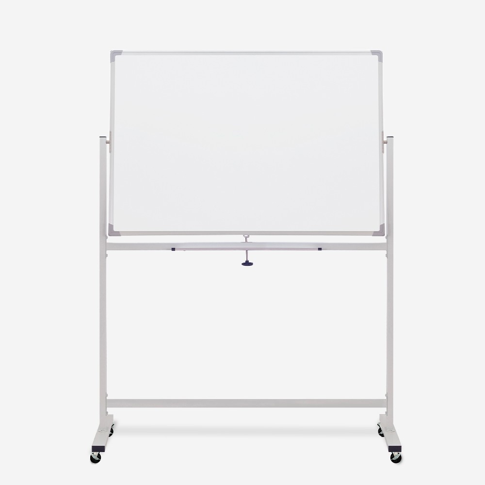 Dual-Sided Mobile Magnetic Whiteboard 90x60cm, Rotating, Albert M