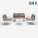 Outdoor lounge sofa coffee table 2 armchairs Portofino Grand Soleil. Model