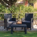 Outdoor garden lounge 2 armchairs cushions coffee table Tropea Grand Soleil On Sale
