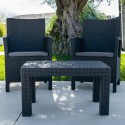 Outdoor garden lounge 2 armchairs cushions coffee table Tropea Grand Soleil Bulk Discounts