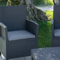 Outdoor garden lounge 2 armchairs cushions coffee table Tropea Grand Soleil Choice Of