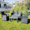 Outdoor garden set sofa 2 armchairs coffee table Taormina Grand Soleil On Sale