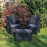 Garden lounge set 2 outdoor armchairs table Rimini Grand Soleil Catalog