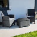 Garden lounge set 2 outdoor armchairs table Rimini Grand Soleil On Sale