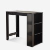 Set of 4 high upholstered bar stools h78 black kitchen table 120x60 Salem Offers